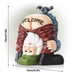 Mooning Gnome Downspout Extender Decoration